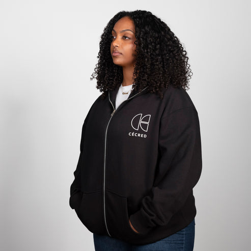 Black Zip Womens Hoodies With Zip Pockets Snickers Workwear