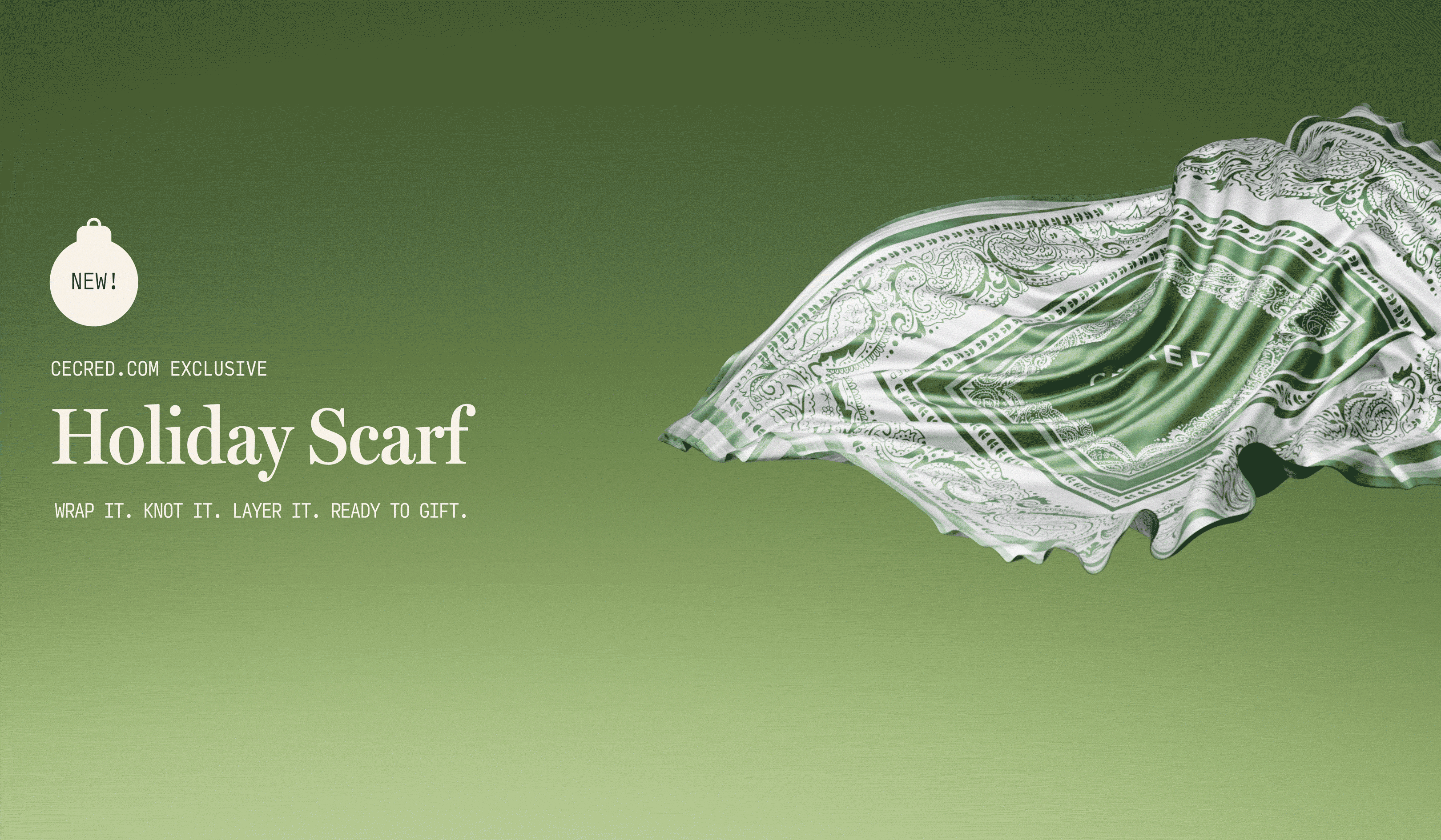 Holiday Scarf Wrap it. Knot it. Layer it. Ready to Gift.