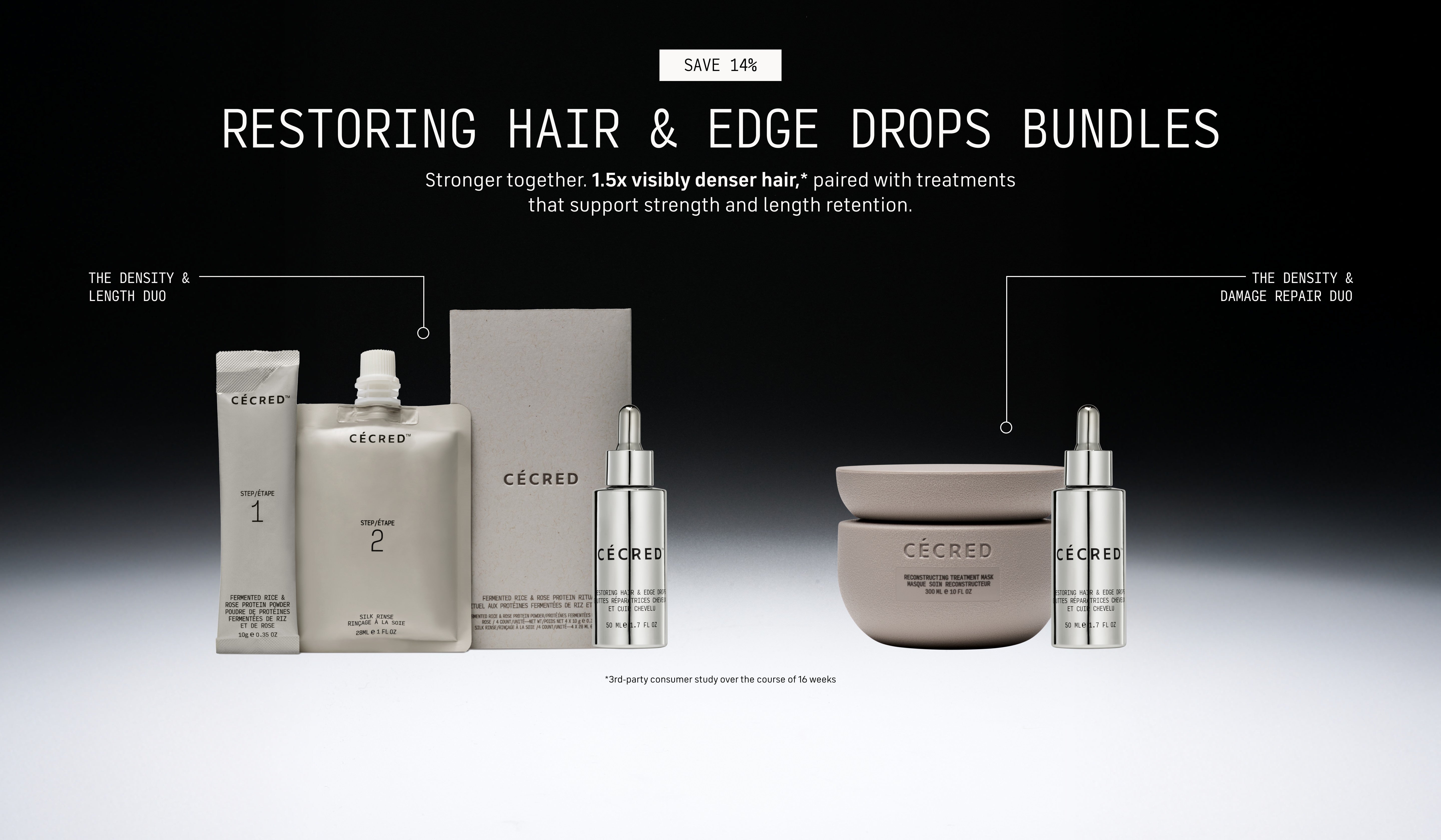 Stronger Together NEW Restoring Hair & Edge Drops Bundles, paired with your favorite treatments for healthy hair.
