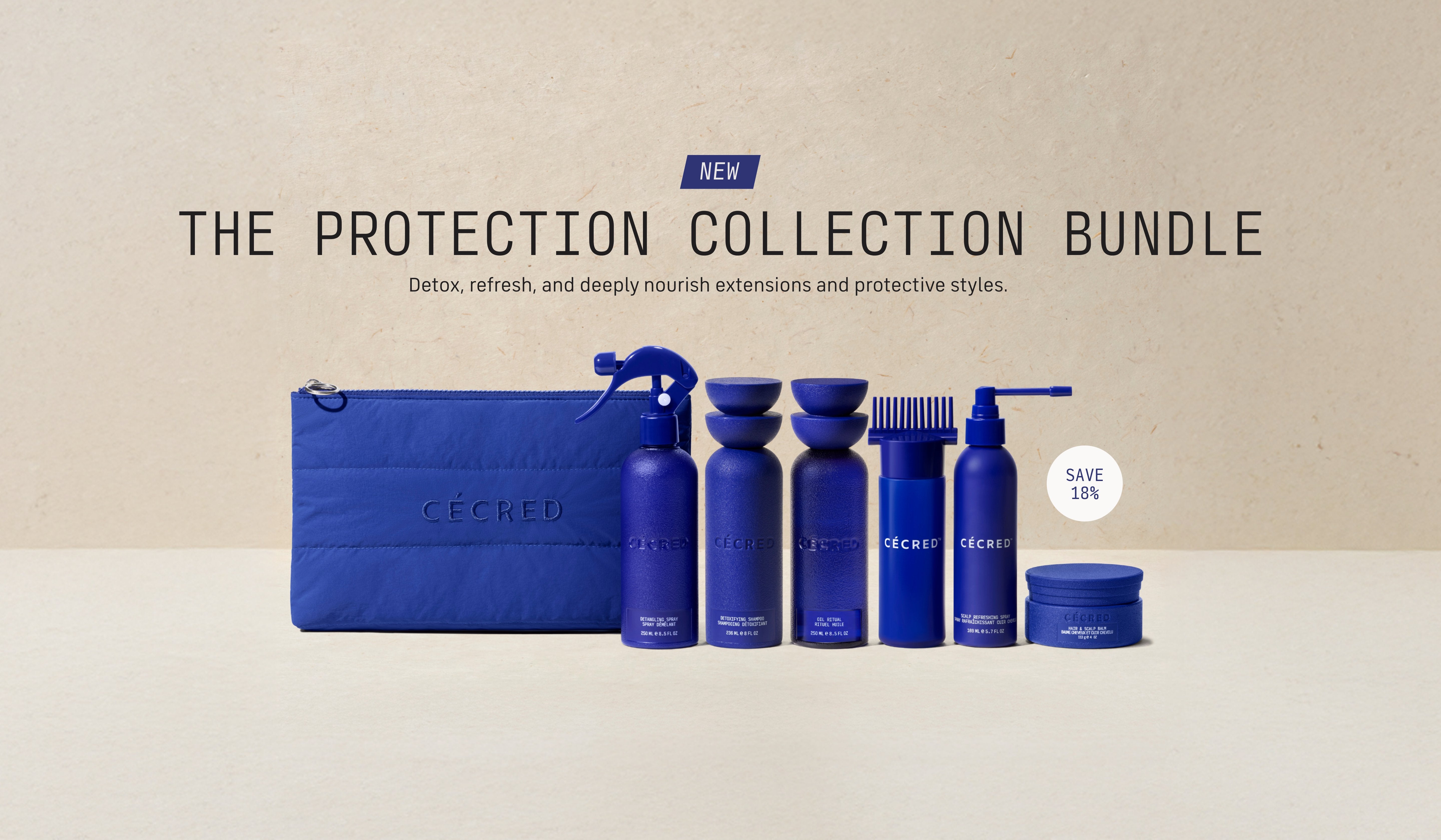The Protection Collection Bundle Detox, refresh, and deeply nourish extensions and protective styles.
