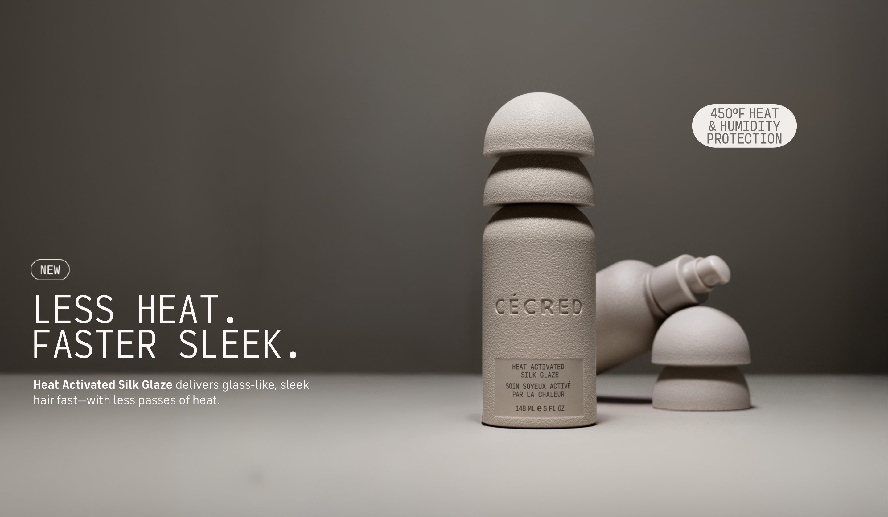 Less heat. Faster sleek. 450°f heat & humidity protection. Heat activated silk glaze delivers glass-like, sleek hair fast—with less passes of heat.